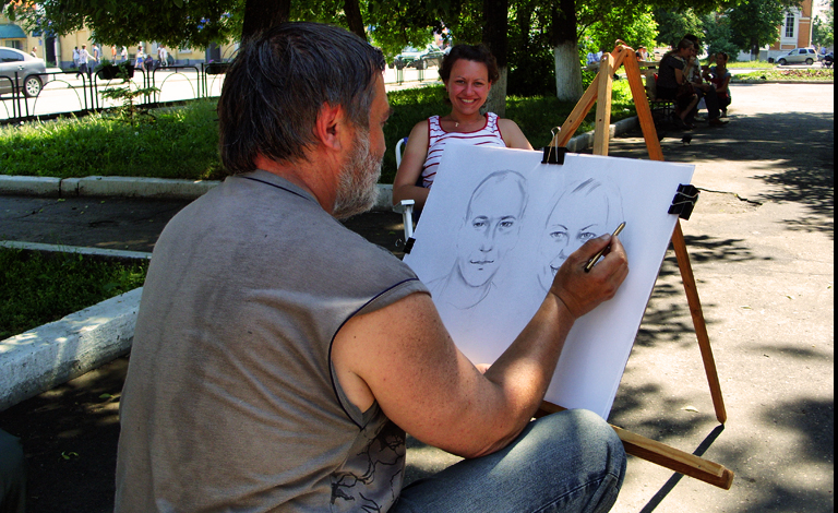 работа kистью