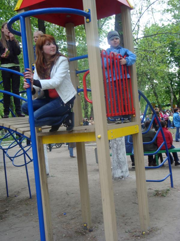 С малявками на равных!как всегда!