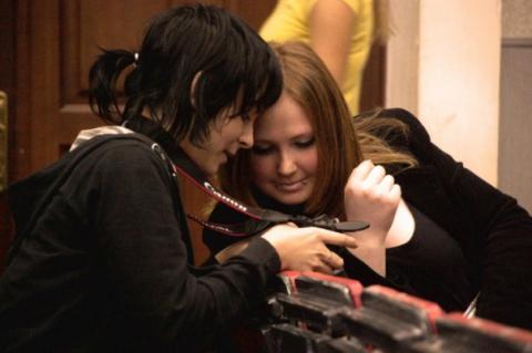 с моей хорошей)